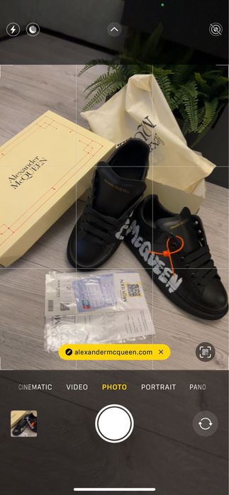 Adidasi Alexander McQueen Graffiti Black