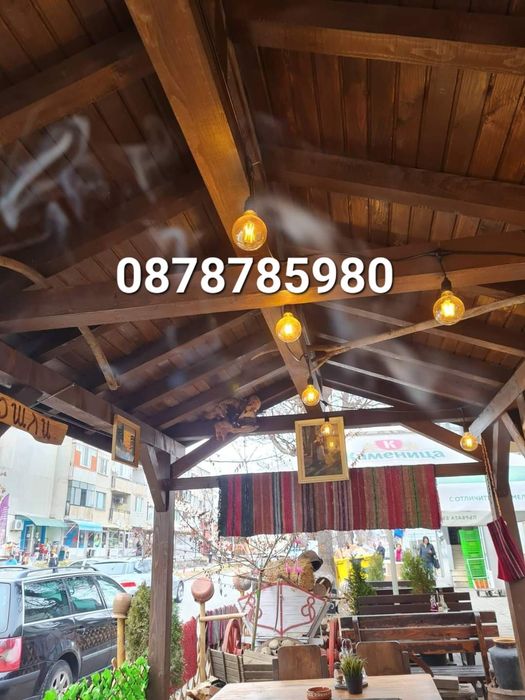 Дървени навеси Беседки Тераси Летни кухни