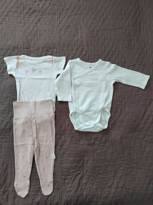 Нови! Лот бебешки дрешки 0-3м