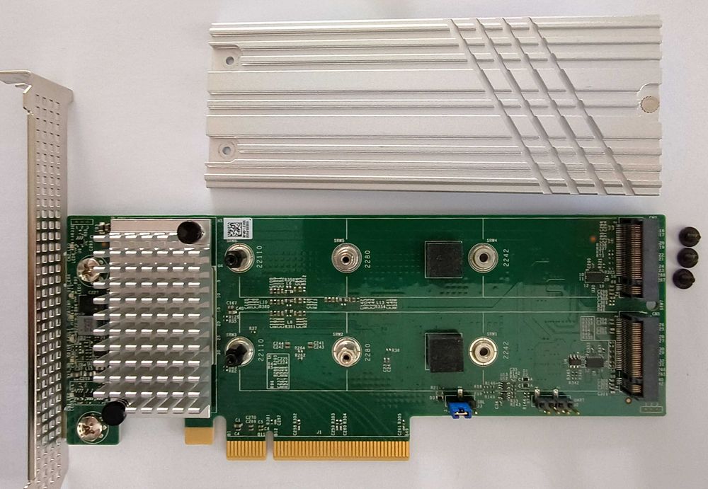 Контролер AOC-SLG4-2H8M2 NVMe RAID 0,1 2xPCIe Gen4 NVMe/SATA M.2
