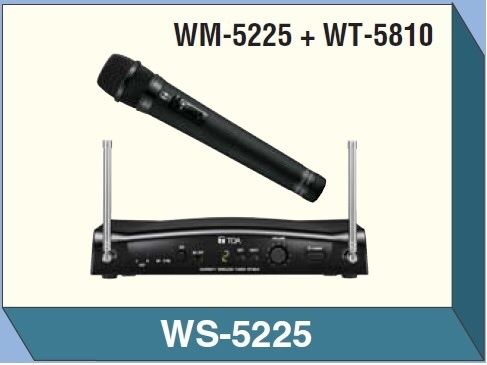 Toa Wireless Tuner WT 5810 + 2 x Microfon Toa WM 5220