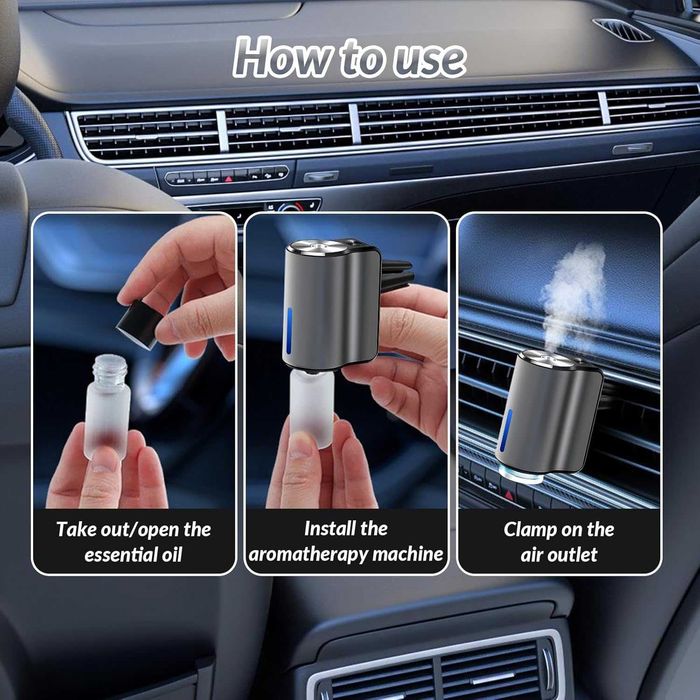 Чисто нов запечатан Арома дифузер с 3 шишенца с различни аромати