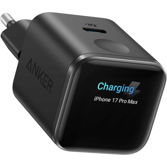 Anker Nano 45W интелигентно зарядно с дисплей и Intelligent Detection, Compact GaN
