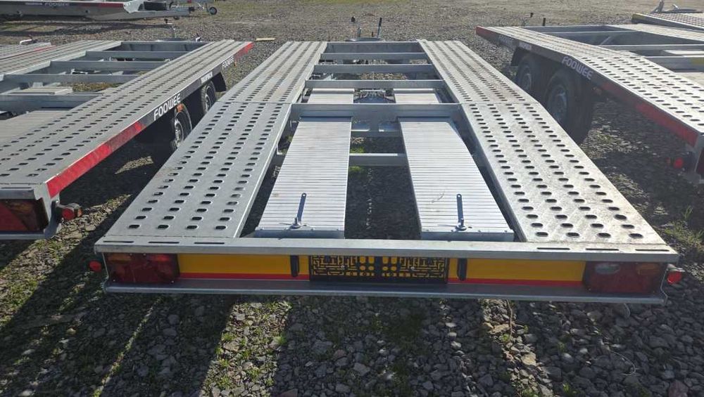 Trailer transport auto, aplecat spate, 4,5-5 metri, MMA 2700 kg