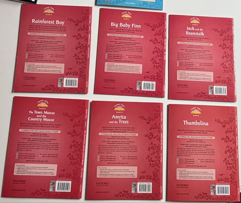 Колекция 7 бр:  Oxford: Classic Tales Second Edition Level 2 /Level 1