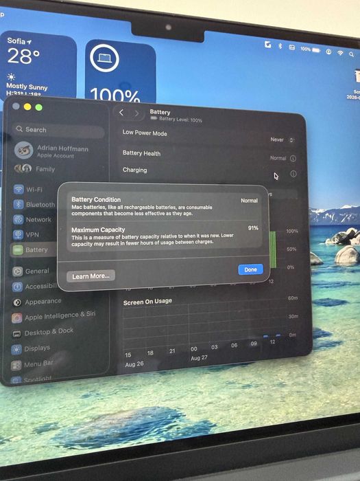 MacBook Air M2 8/256 91% Battery