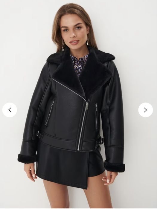 Geaca cu guler de blana Mohito