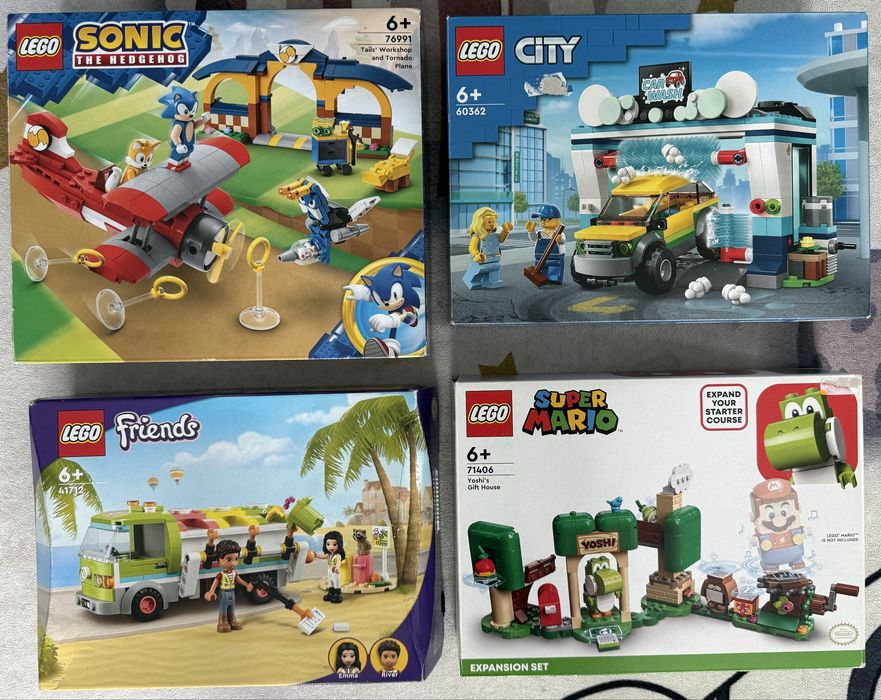 Lego Duplo/Spidey/Sonic/Batman/City/Creator/Ninjago,Super Mario,Friends