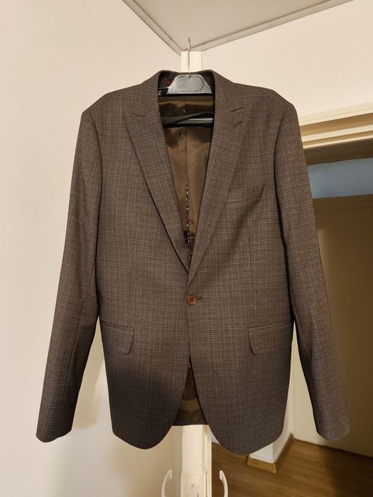 Costum bărbați, 3 piese, gri, mărimea 48