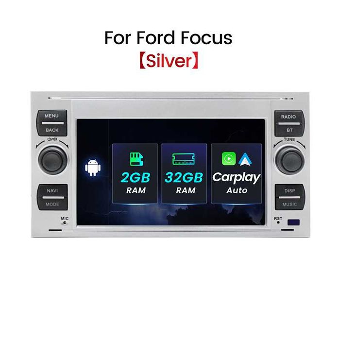 Navigatie Android 14 FORD Ford C Max Mondeo Kuga Fiesta CarPlay CAMERA