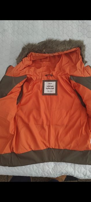 куртка зимняя zara для девочки на 7 лет