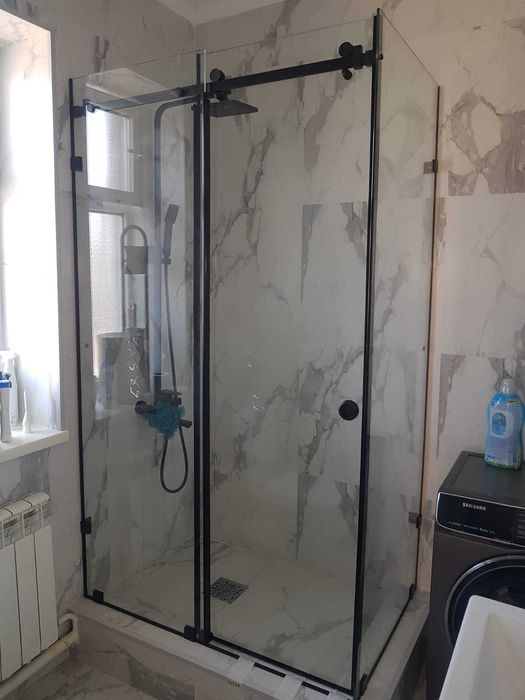 Душевая КАБИНА ограждение из стекла продажа УСТАНОВКА все размеры