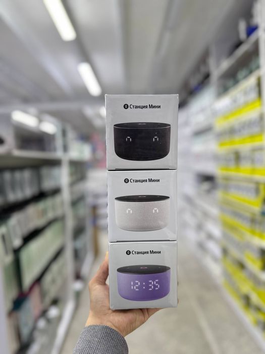 Умная колонка Яндекс Станция Мини 3 с часами / Миди / Доставка 24/7