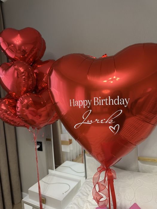 Воздушные шары 10 кішкентай  1 үлкен сердечкалар