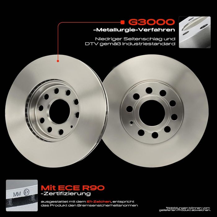 Set 2 discuri frana fata Frankberg 288mm ventilate - VW Audi Skoda Seat - 5C0615301A - NOI