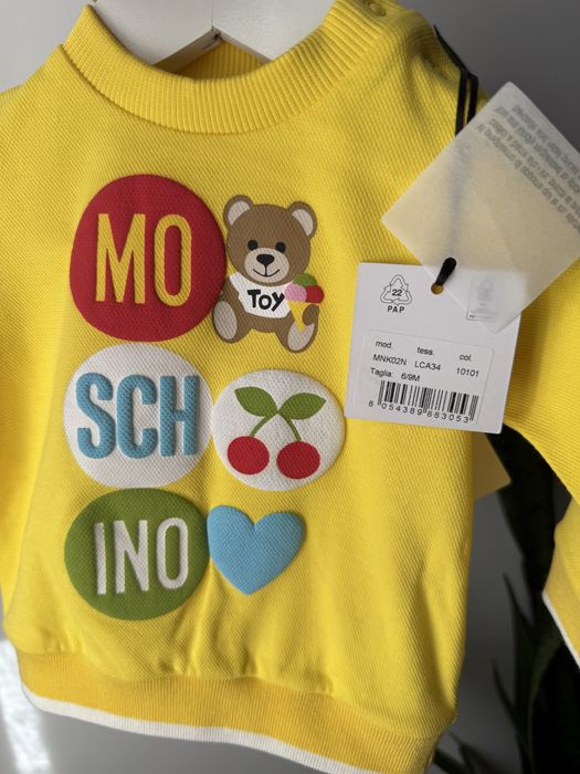 Set Moschino, nou cu eticheta, marimea 6-9 luni