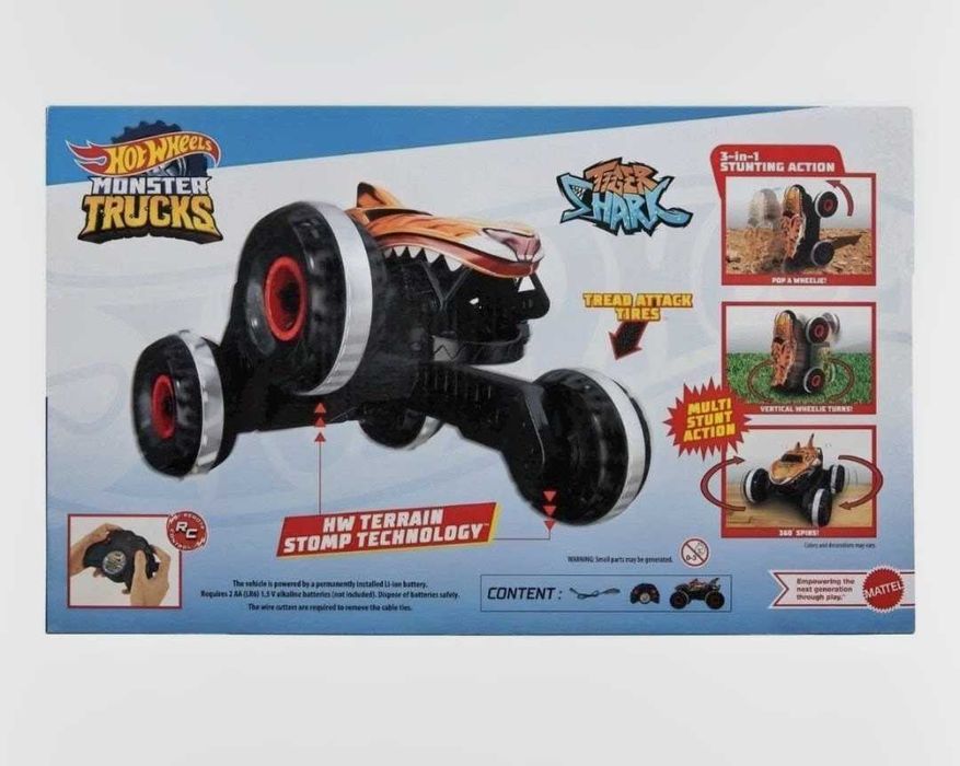 Hot wheels Monster truck Tiger Кола с дистанционно Тигър хот уилс 1:15