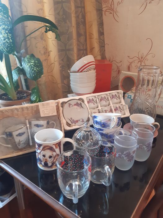 посуда разная,сервизы