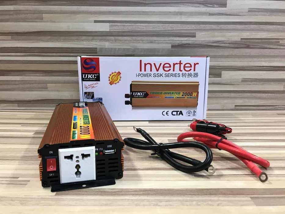 Инвертор 12V/24V-220V, 2000W