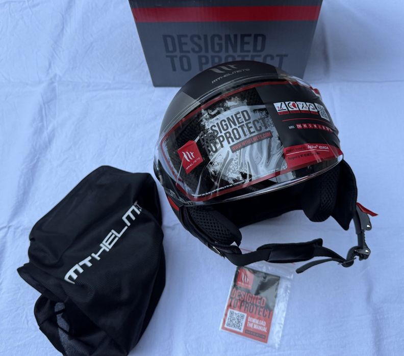 Каска MT STREET S poke b5 matt размер М