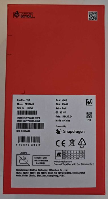 смартфон oneplus 13r