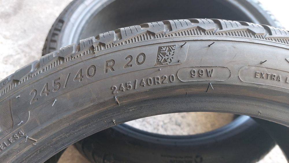 Зимни гуми 245 40 20 Michelin Pilot Alpin 5 2 броя