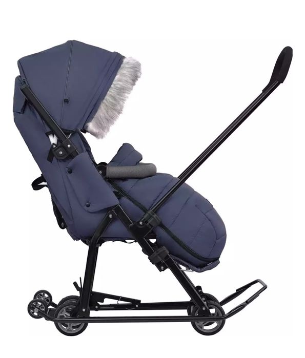 Продам санки-коляску Nika, синие