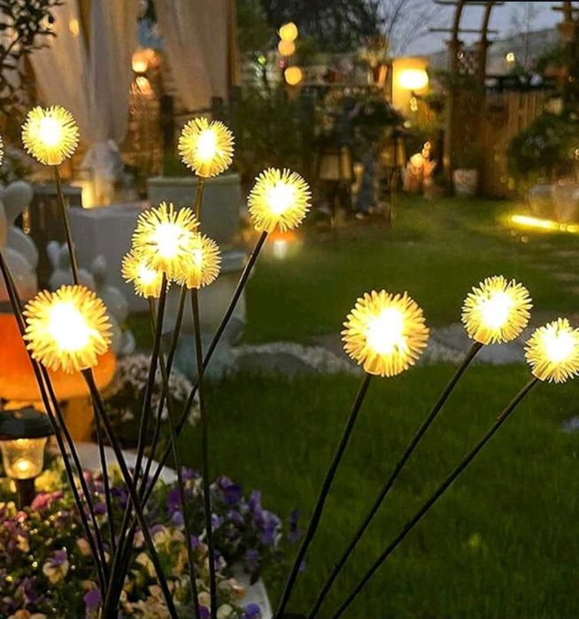 Соларни лампички(светлинки) за двора и градината