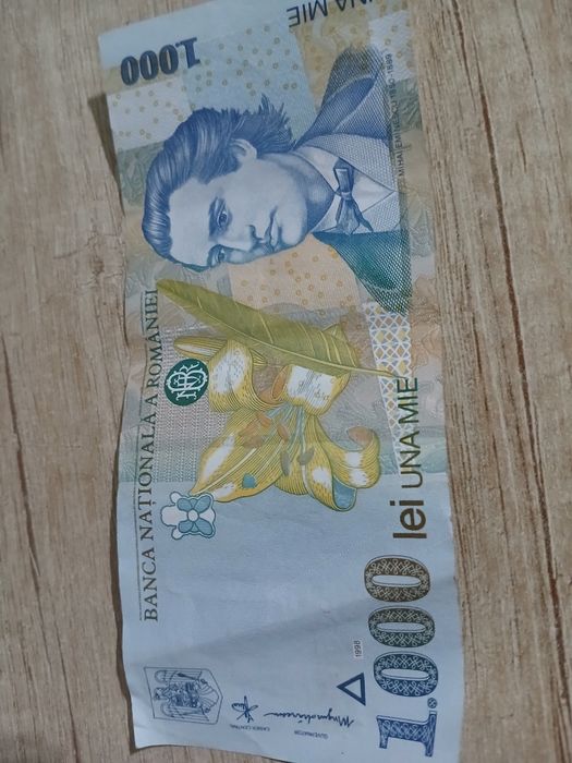 Bacnotă de 1000lei vechi