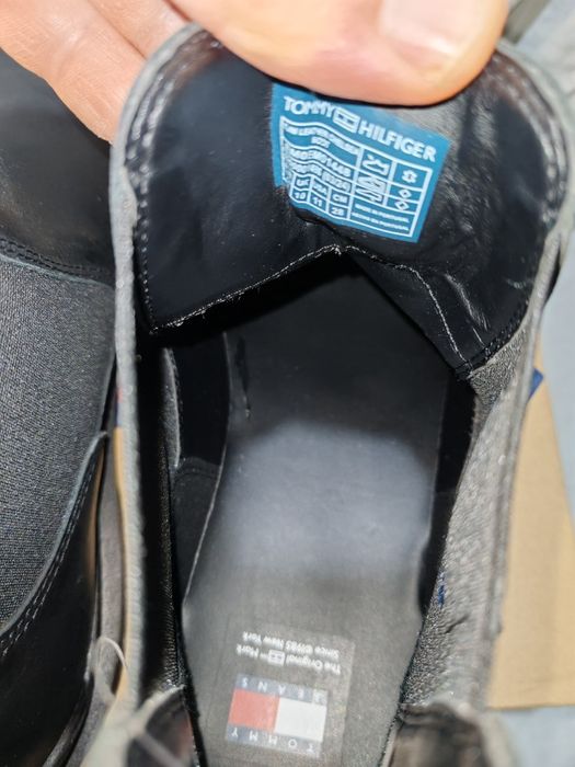 Удобни мъжки боти от естествена кожа TOMMY JEANS №44