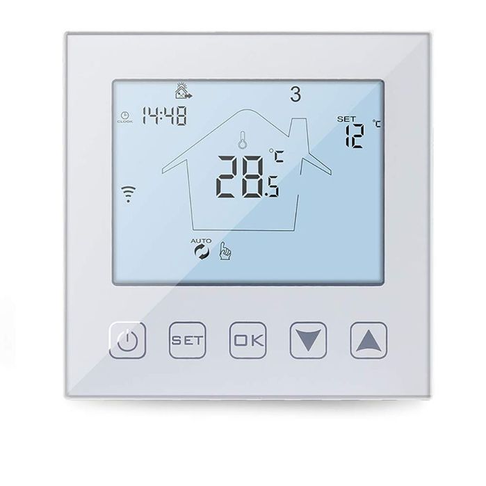 KETOTEK Termostat WiFi Inteligent pentru Încălzire prin Pardoseală, Control Programabil