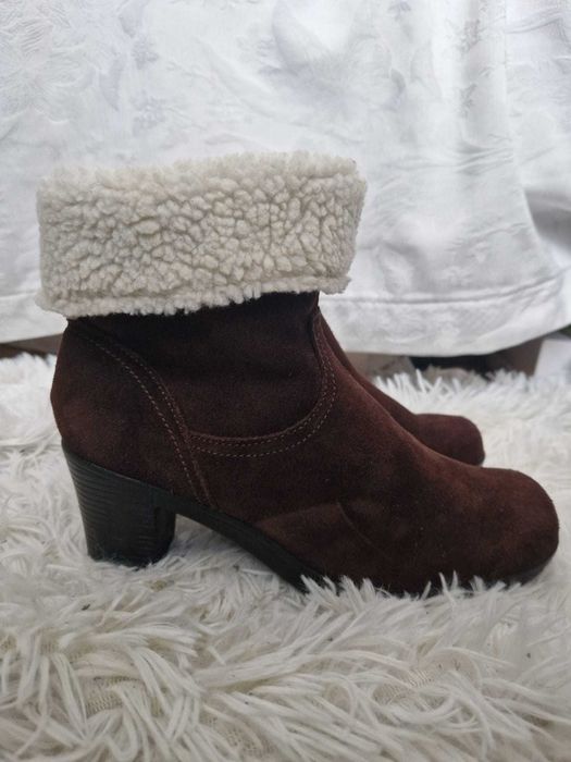 Ghete Clarks piele naturală, călduroase, mărimea 38
