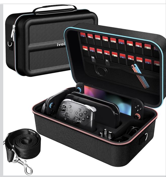 Продавам ivoler Case Compatible with Nintendo Switch 2 Model 2025, Deluxe Hard Carry Case Protective Portable Protective Case for Switch 2 Console