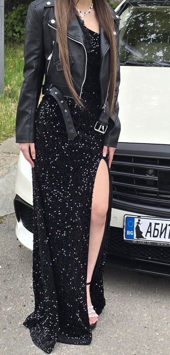 Бална  черна рокля