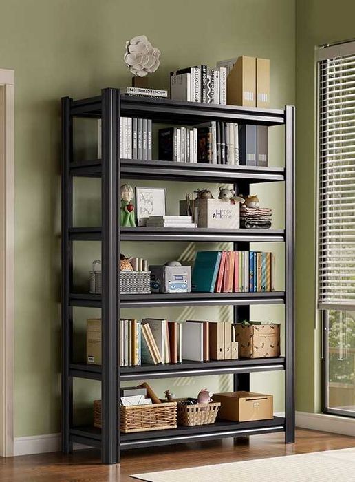 Подвальный металлический стеллаж с регулируемыми прочными полками optm