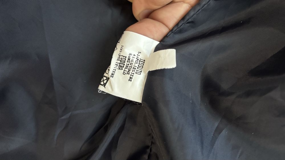 Италианско дамско двуредо яке, с колан, размер 46