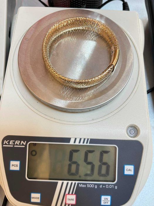 дамска златна гривна 14К-еластична