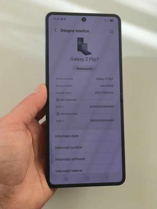 Vand/schimb Samsung Z Flip 7 512gb
