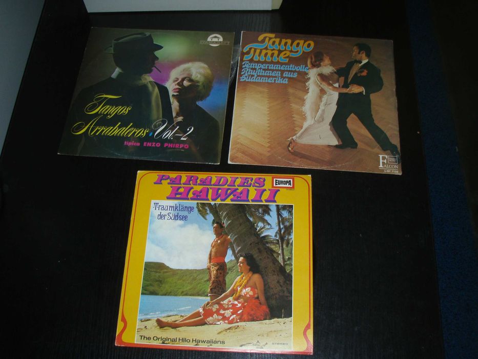 Discuri vinil LP diferite genuri, tango flamenco charleston, set cinci