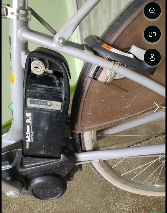 Bicicleta electrica Yamaha cu scăunel pentru copii