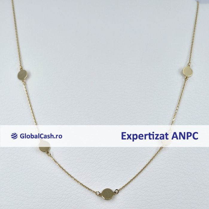 Lant cu pandantiv din aur de 14k, 2.72g | GlobalCash.ro #DR115631
