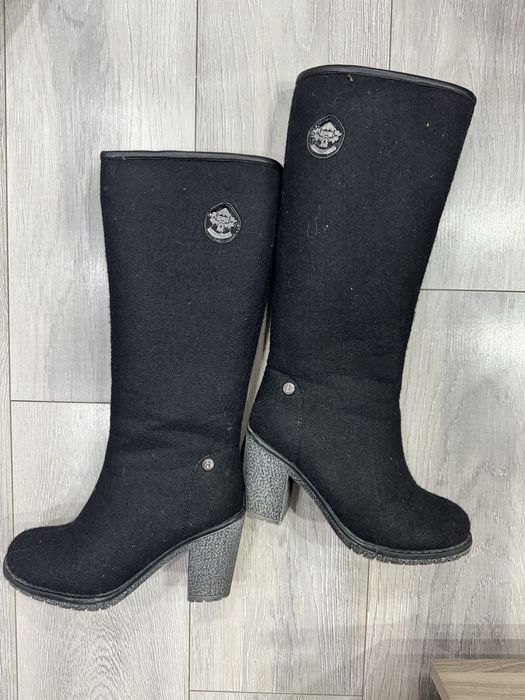 Войлочные валенки на каблуке