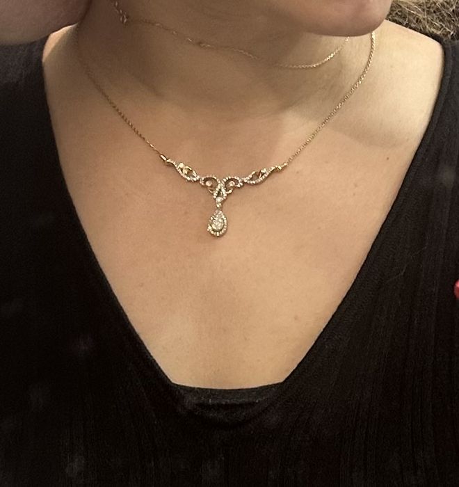 Уникално златно дамско колие