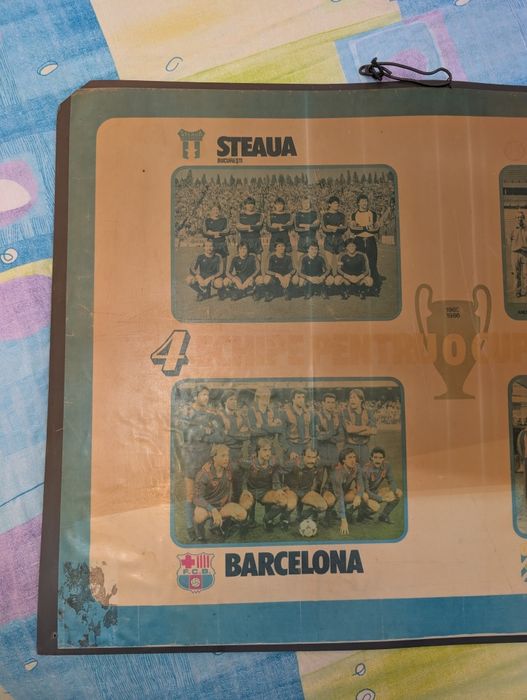 Program de meci Steaua Barcelona 1985-1986 champions league