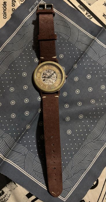 Vand Ceas Fosill Stone Skeleton vintage din 1995