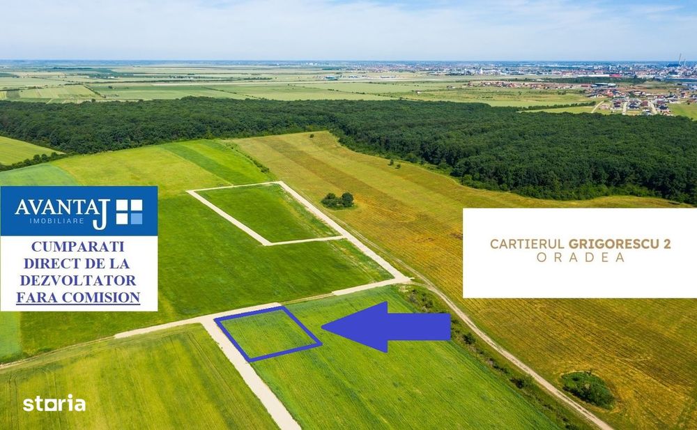 Parcela teren 535 mp langa Padure cartier Grigorescu Oradea (puz)