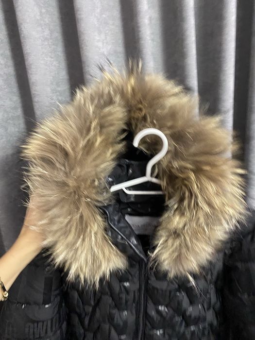 Дамско зимно яке с естествен пух