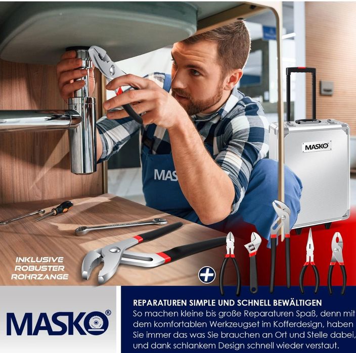 Кутия/куфар с инструменти Мasko  969 части