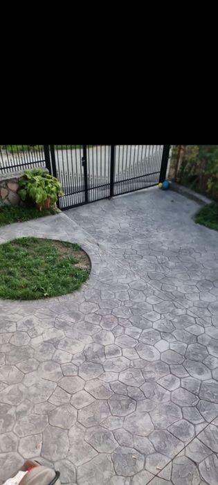 Beton elicopterizat si amprentat