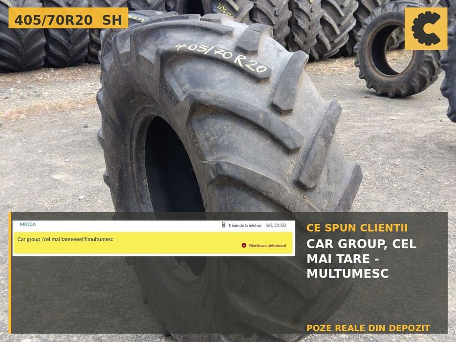 Anvelope 405/70R20 16.0/70R20 Mitas Cauciucuri MPT Incarcator Frontal SH GARANTIE Factura JCB Kramer Volvo